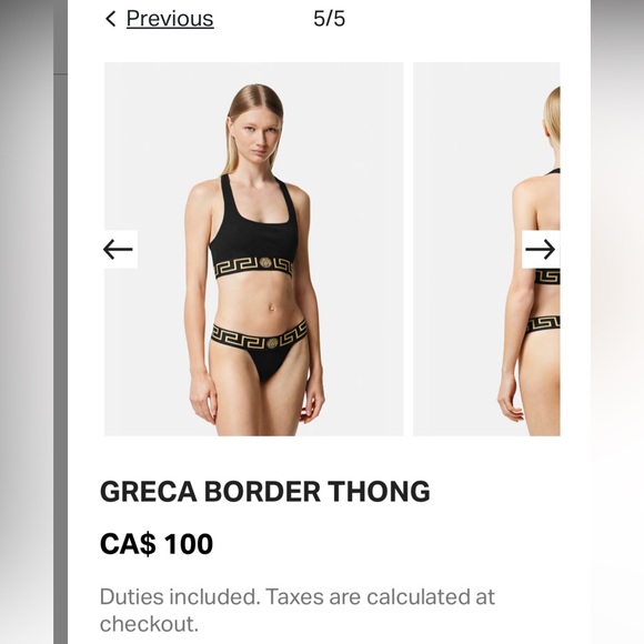 Versace Greca border thong - Picture 10 of 10